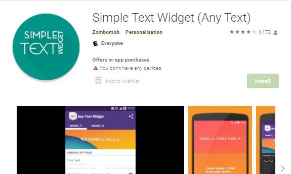 Simple Text Widget (Any Text) App Download Kaise Kare
