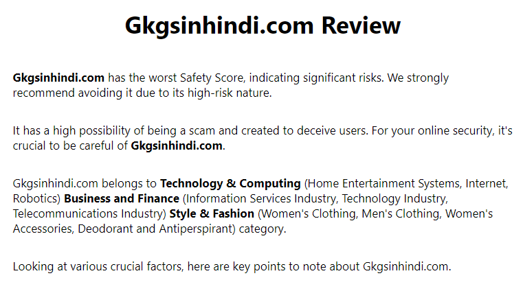Gkgshindi Review