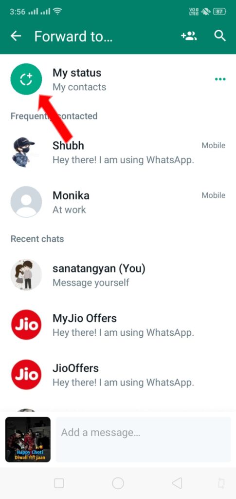 How to Set full hd status on whatsapp in hindi