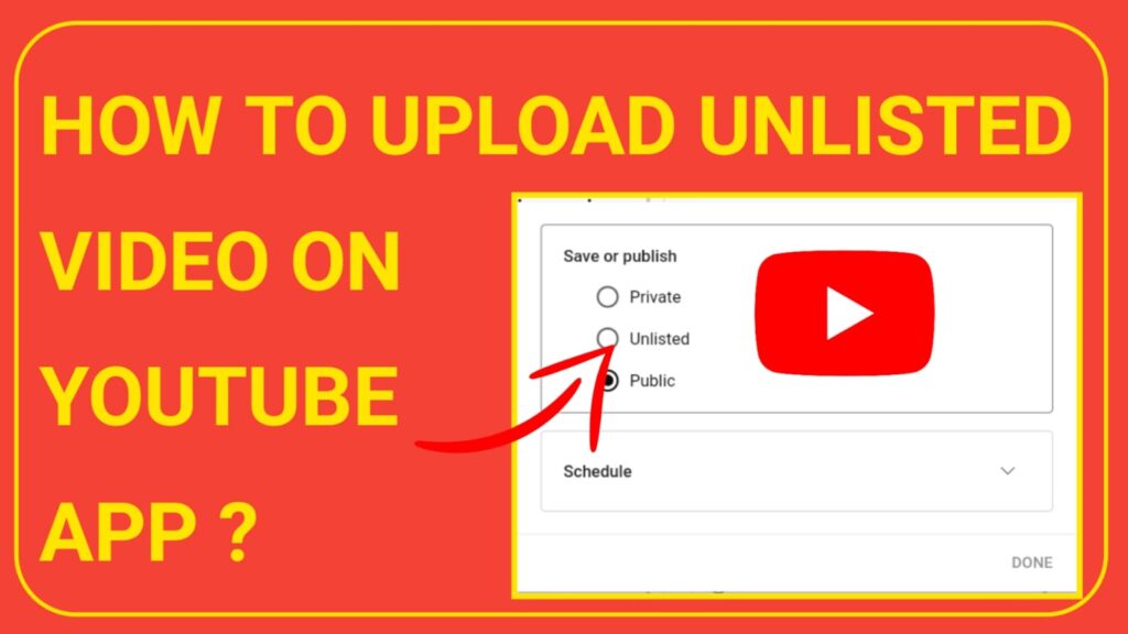 How to upload unlisted video on YouTube