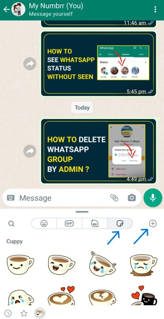 WhatsApp Stickers Delete kaise kare