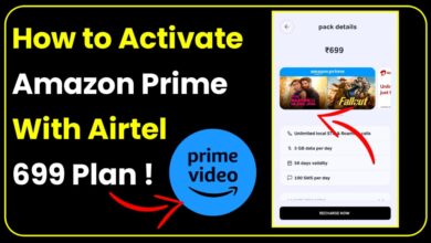 How to Activate Amazon Prime with Airtel