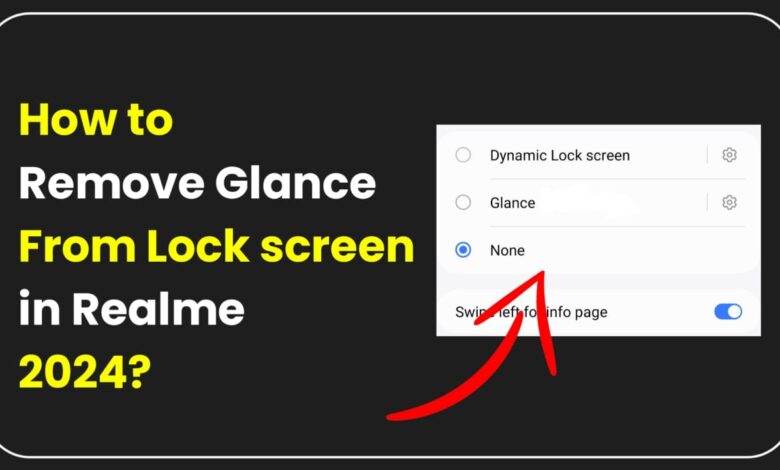 How to Remove Glance from lock screen in Realme