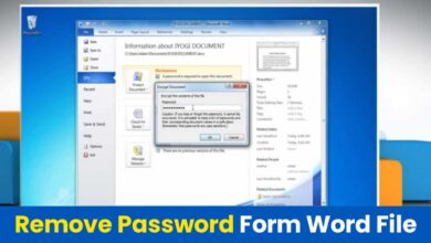 How to Remove password from word file