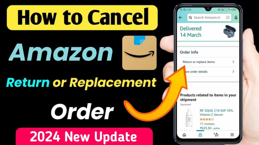 How to cancel replacement order in amazon