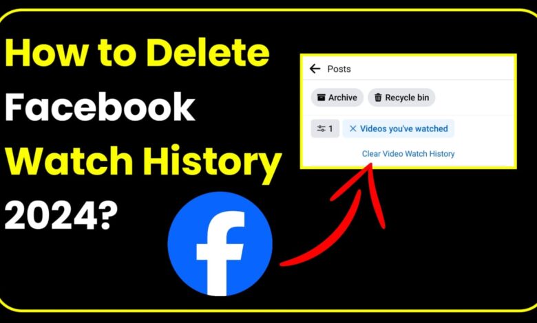 How to clear facebook watch history 2024