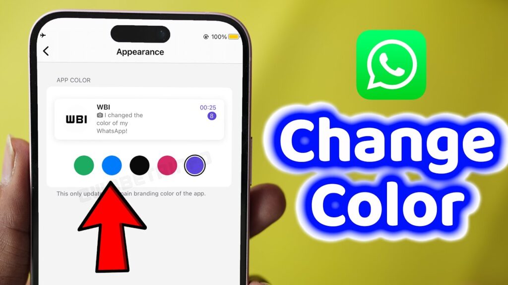 WhatsApp Green Color Change