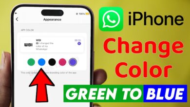 WhatsApp Green Color Change to Blue