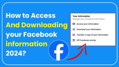 How to Access and Downloading your Facebook information