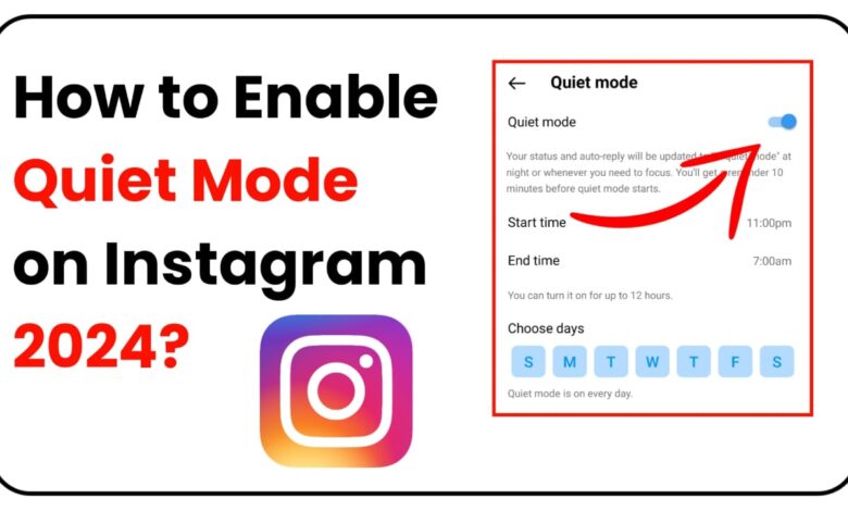 How to Enable quiet mode on Instagram 2024